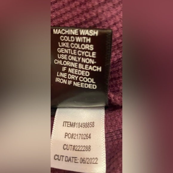 NWT Torrid Milly Waffle Slub Rayon Knit Pocket Purple Button Shirt Size 4X - Picture 11 of 11